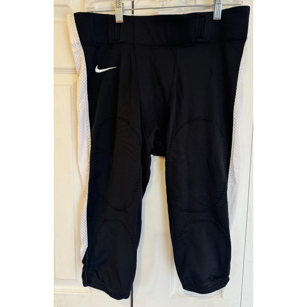 NEW NIKE TEAM OPEN FIELD BLACK‎ & WHITE FOOTBALL PANTS Men's Size XXL 615745-012